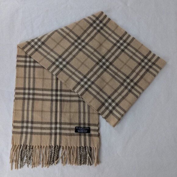 Burberry Lambswool Scarf Peach– Unisex Classic Check – Authentic – Fast Ship. - Picture 1 of 7